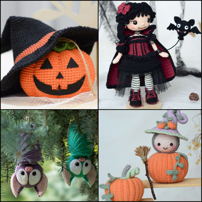 Super Bundle Amigurumi PDF in Italiano: 13 schemi di animali tenerissimi + Speciale Halloween in regalo!