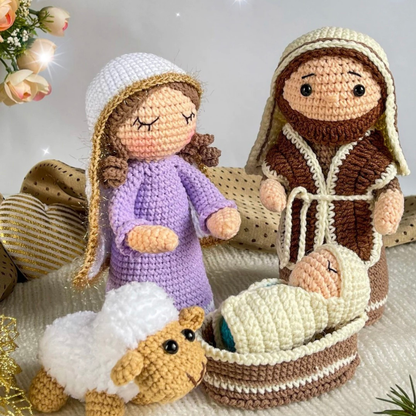 Amigurumi Magia Natalizia in PDF: Presepe, Personaggi Festivi e 8 Animali in Regalo